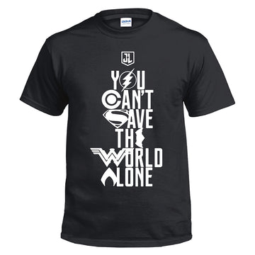 Liga de La Justicia Justice League Cosplay Camiseta de Color Negro para Adultos Unisex